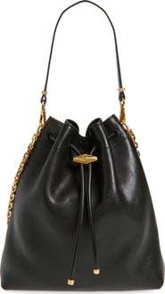 Jimmy Choo Cinch Leather Bucket Bag