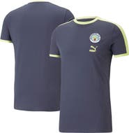 PUMA Men's Puma Navy Manchester City ftblHeritage T-Shirt