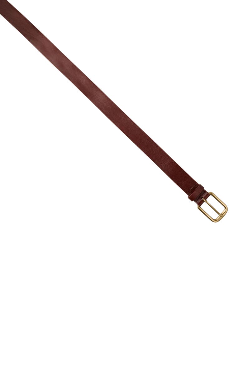 SANDRO Leather belt, Alternate, color, Chocolate