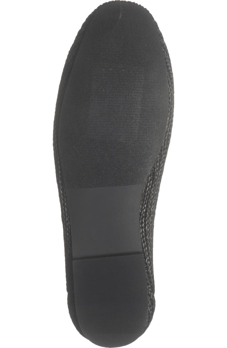 NORDSTROM RACK Monroe Weave Flat, Alternate, color, Black
