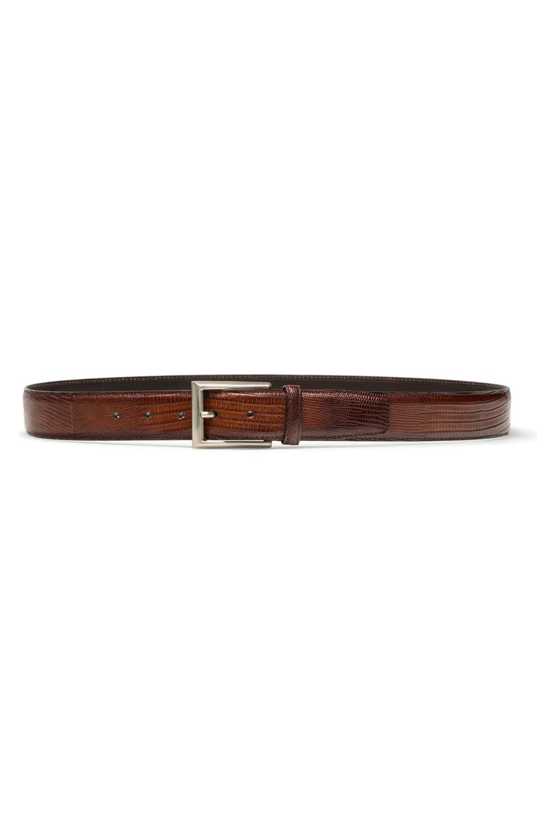 Magnanni Tejus Leather Belt, Main, color, 