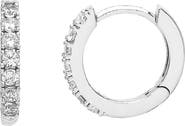 Estella Bartlett Crystal Pavé Huggie Hoop Earrings