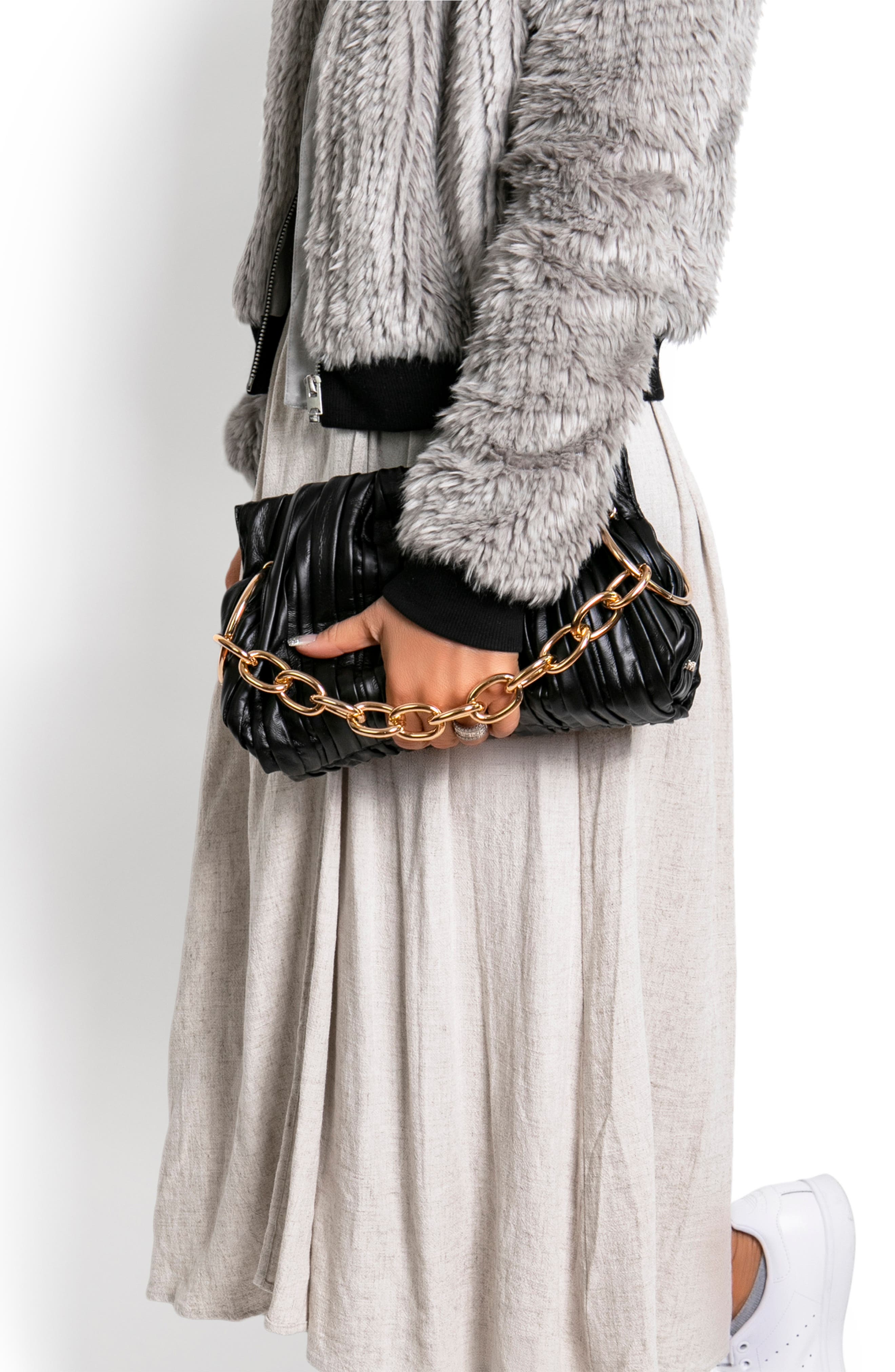 HOUSE OF WANT Chill Vegan Leather Frame Clutch, Alternate, color, 