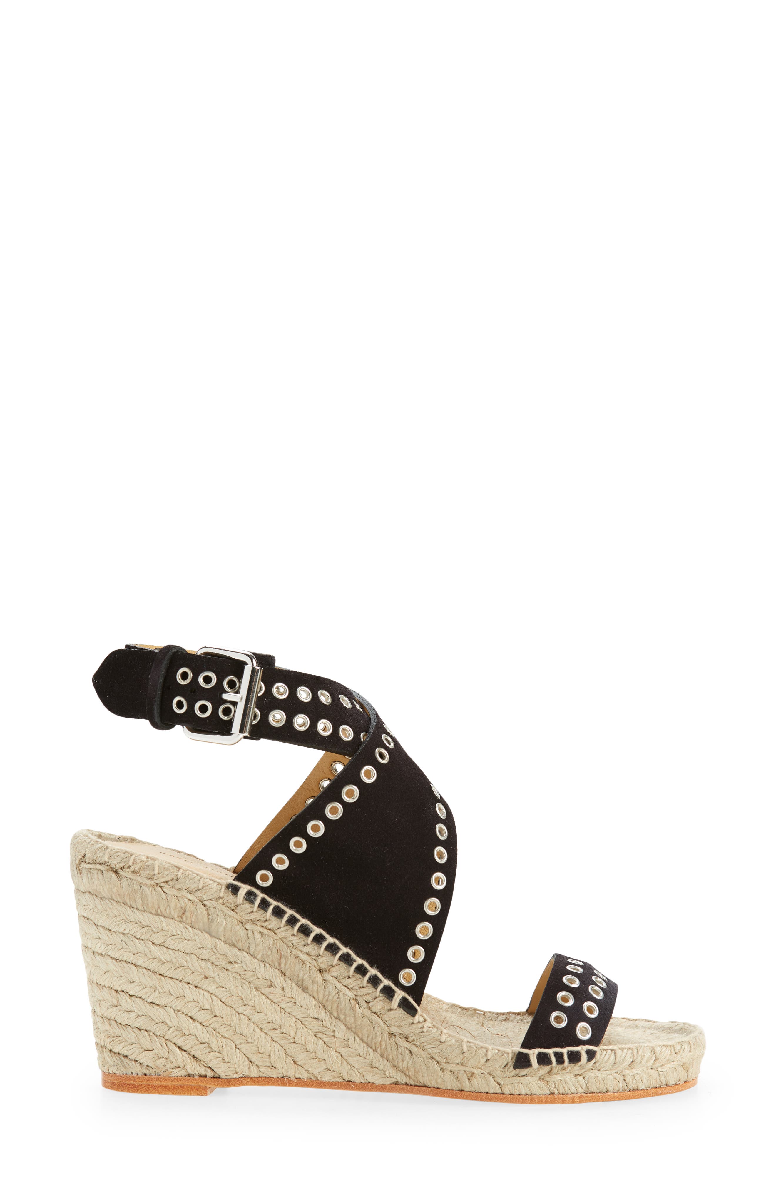 Isabel Marant Iriane Grommet Espadrille Wedge, Alternate, color, 