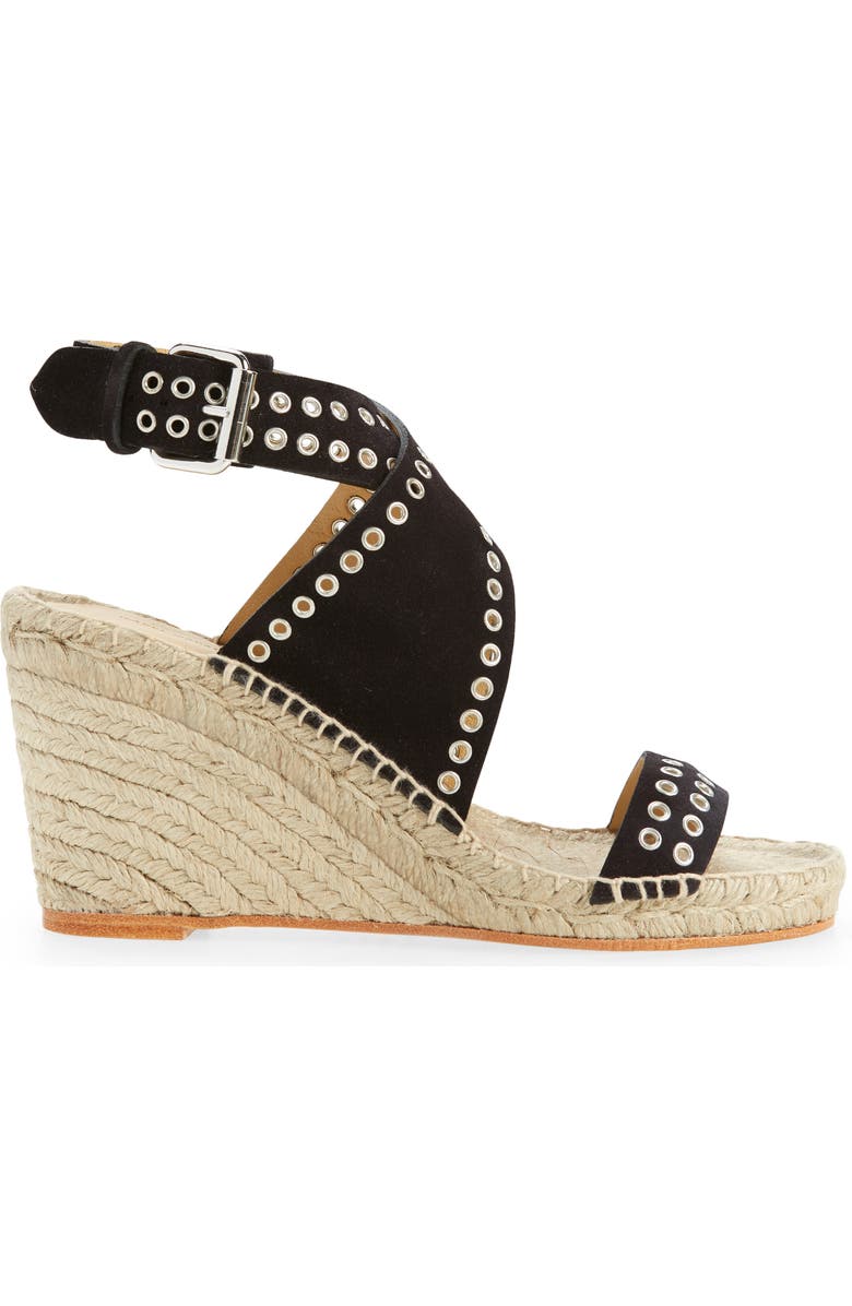 Isabel Marant Iriane Grommet Espadrille Wedge, Alternate, color,