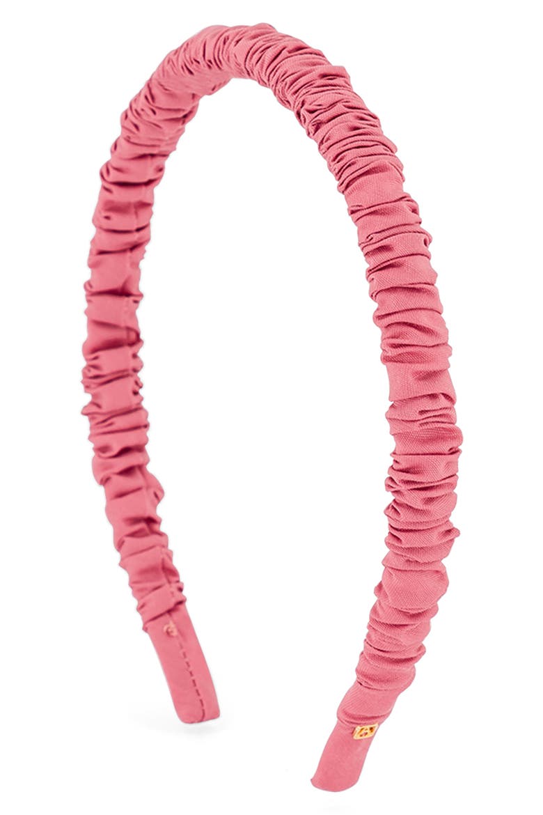 Gathered Headband, Main, color, PINK