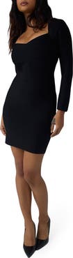 GUESS Aviana Long Sleeve Bandage Minidress
