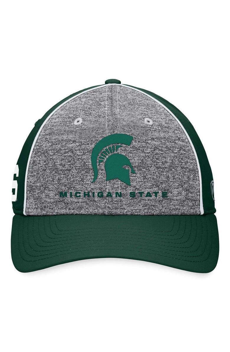 TOP OF THE WORLD Men's Top of the World Heather Gray Michigan State Spartans Nimble Adjustable Hat, Alternate, color, Heather Gray