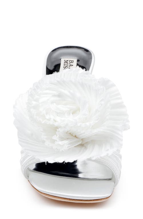 Badgley Mischka Collection Blythe Slide Sandal In White