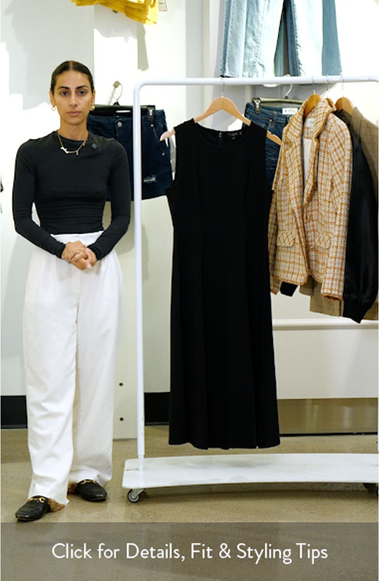 Sleeveless Jersey Midi Dress, sales video thumbnail