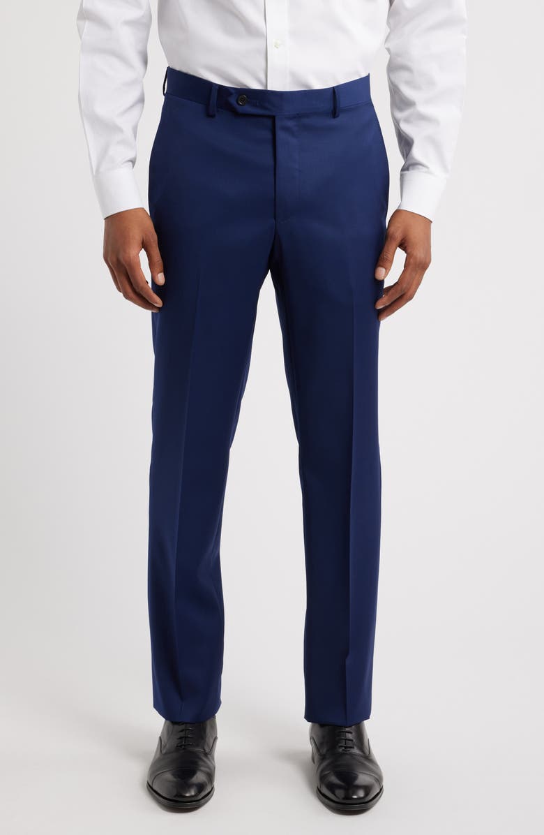Samuelsohn Marine 110s Serge Wool Pants, Main, color, Navy