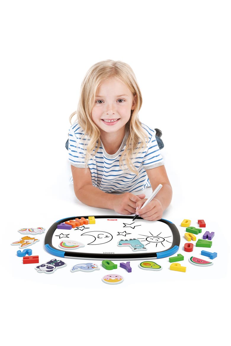 Magnetic Tablet Doublesided Board, Letters & Animal Magnets, Alternate, color, Multicolored