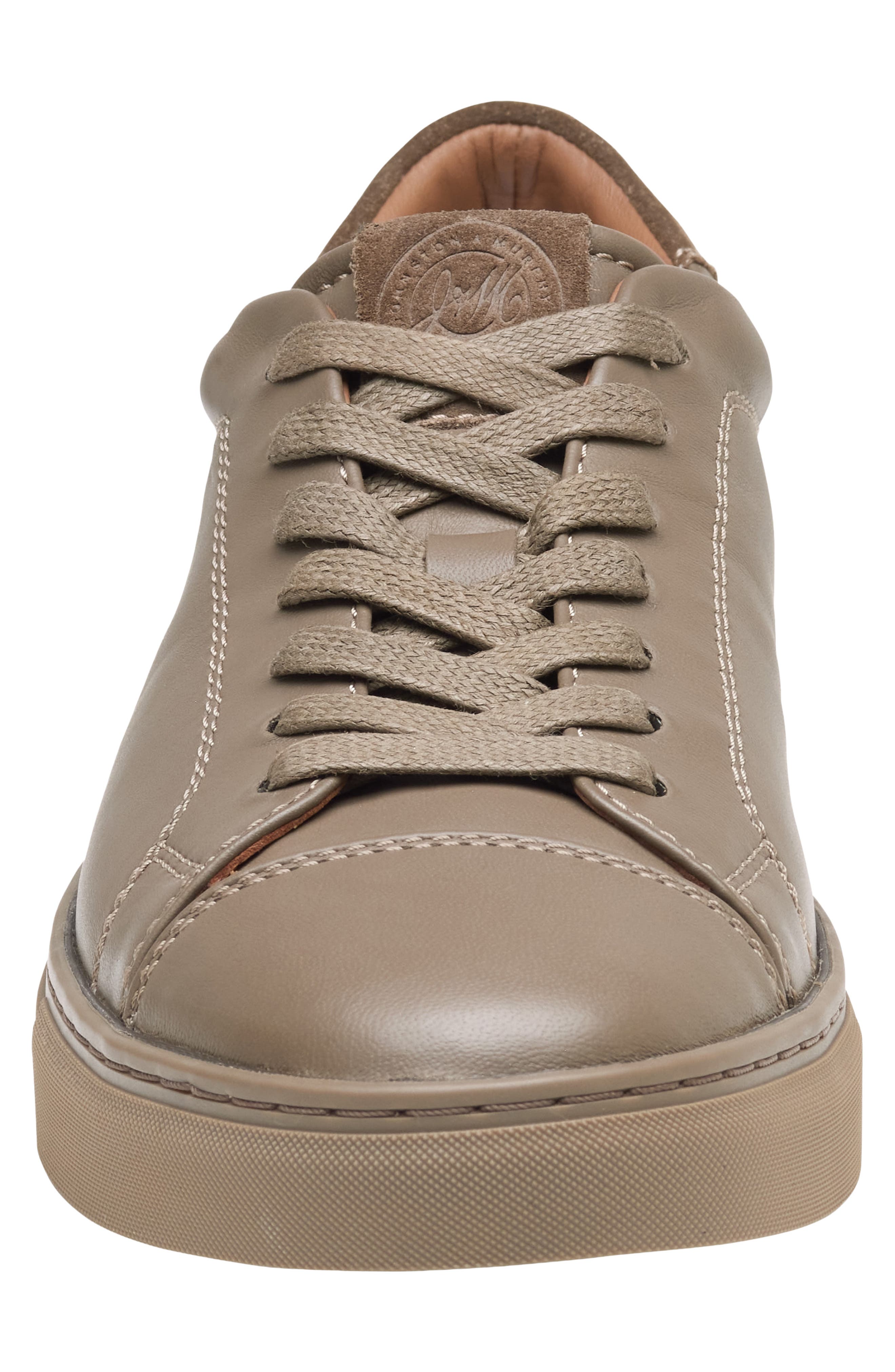 Luther Leather Sneaker, Alternate, color, TAUPE ITALIAN NAPPA LEATHER