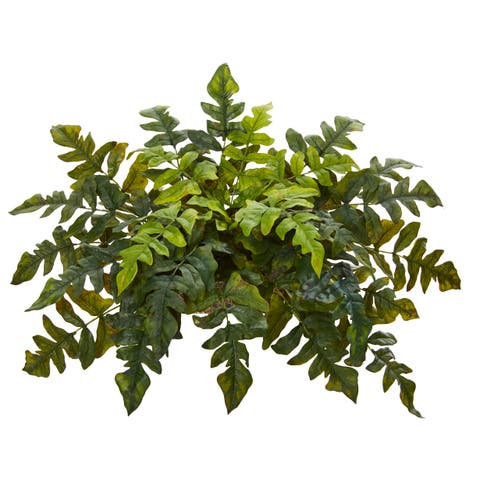 32-in Holly Fern Artificial Ledge Plant