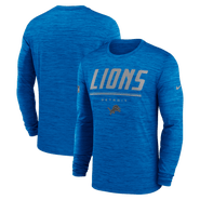 Nike Men's Nike Blue Detroit Lions Sideline Offensive Transition Velocity Dri-FIT Long Sleeve T-Shirt