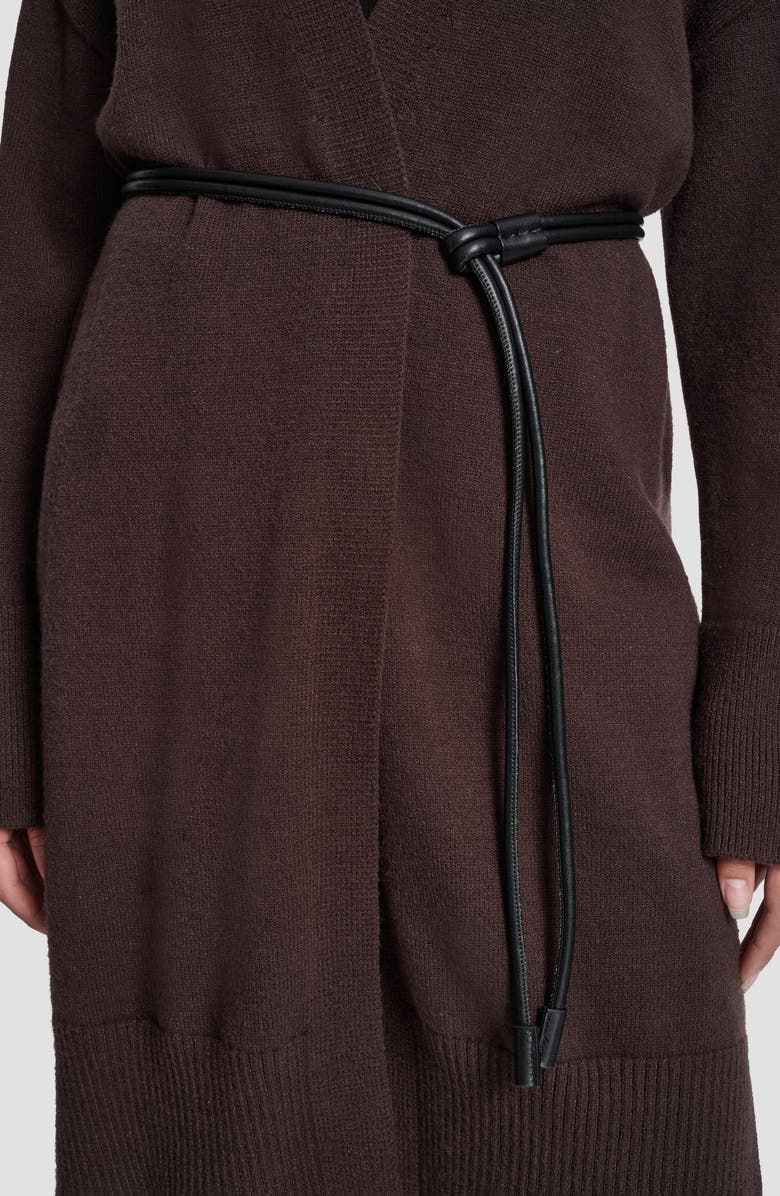 DKNY Jeans Relaxed Cardigan, Alternate, color, Espresso/ Black