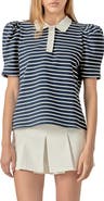 English Factory Puff Sleeve Polo