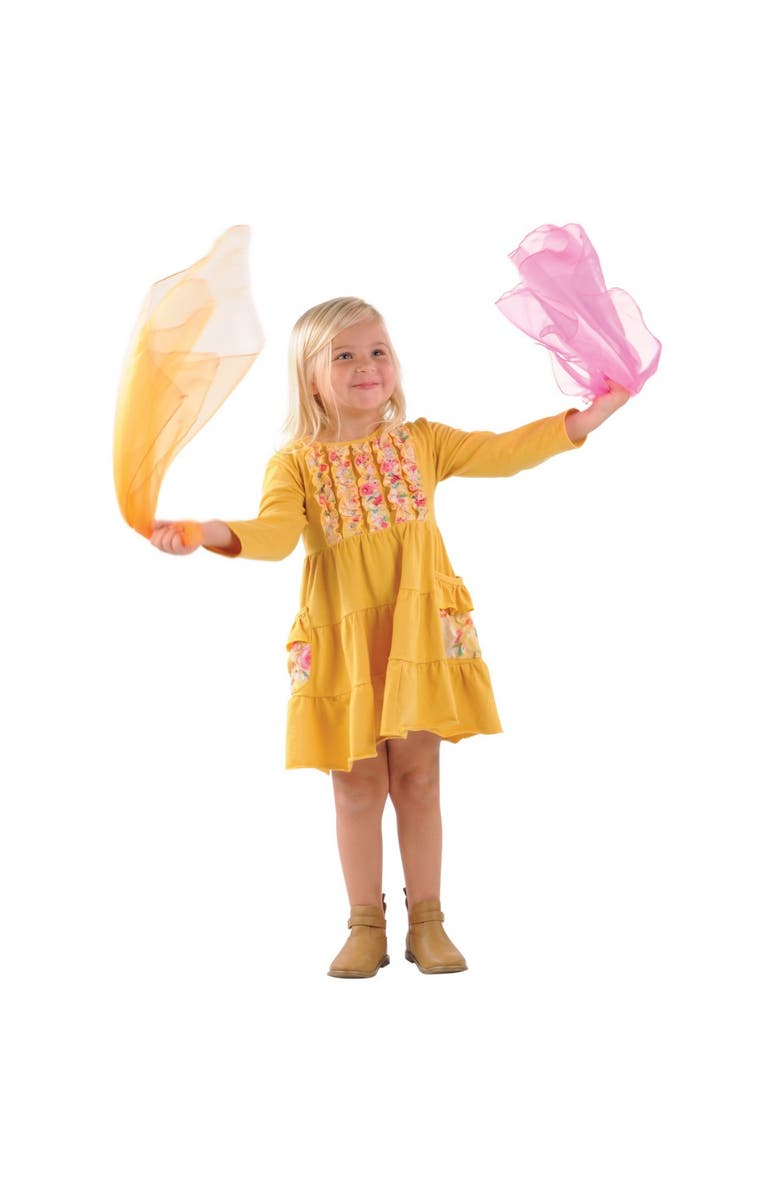 Kaplan Early Learning Company Musical Scarves & Physical Activity CD Set, Alternate, color, Multicolored