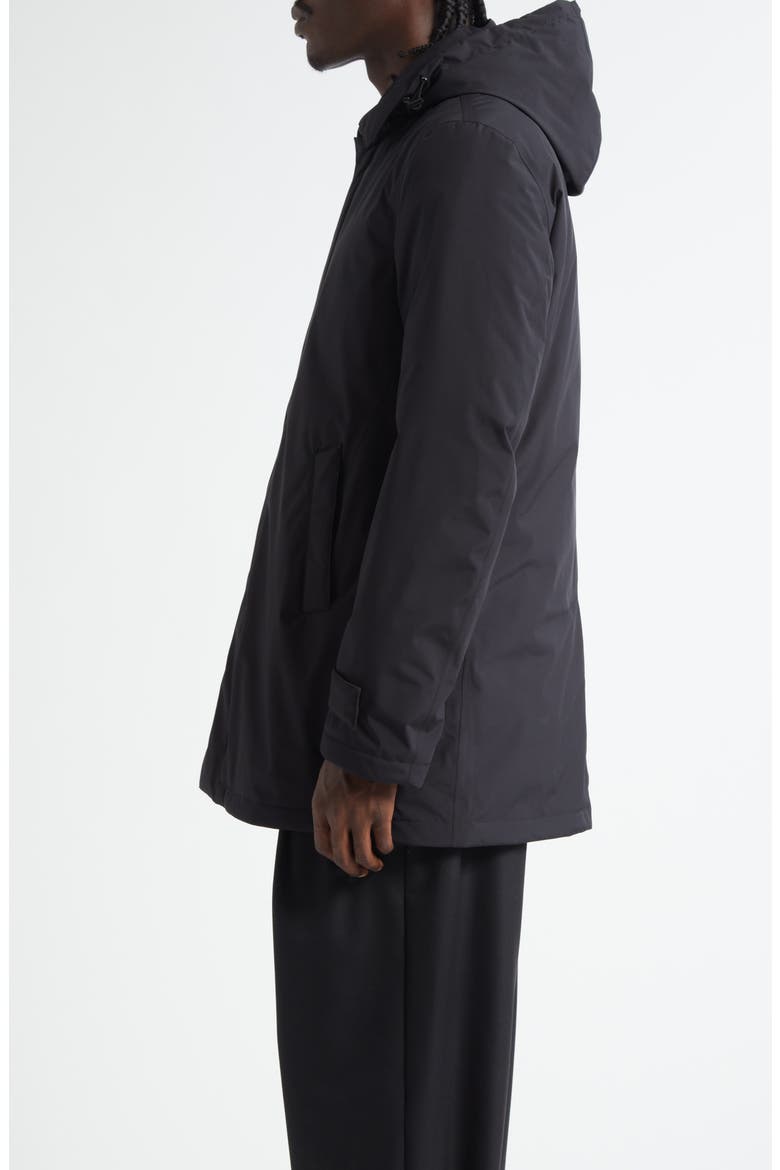 Functional Wardrobe Waterproof Hooded Raincoat, Alternate, color, BLACK