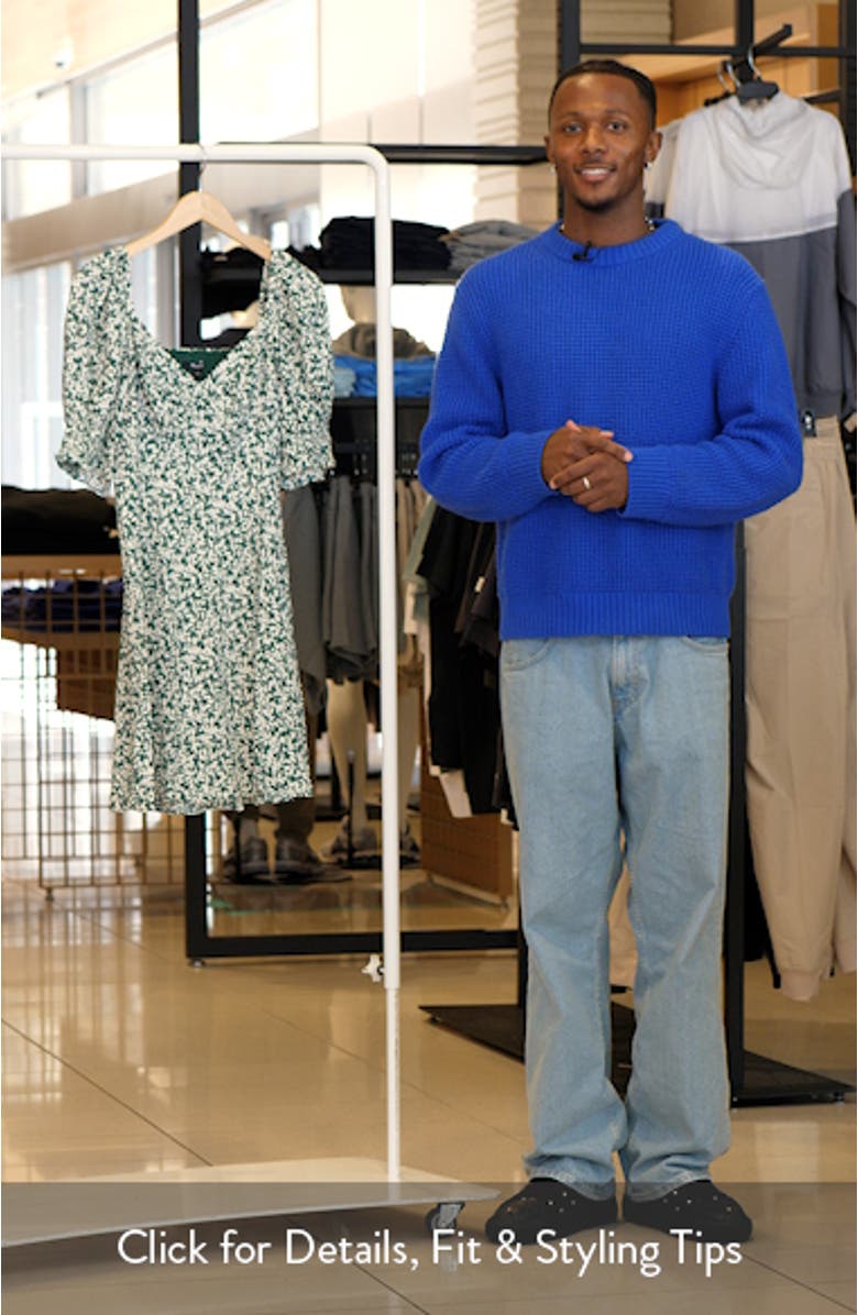 Seamed V-Neck Minidress, sales video thumbnail