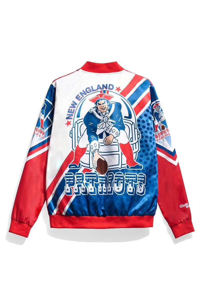 Chalk Line Men's Chalk Line Red New England Patriots Fanimation Satin Full-Snap Jacket, Alternate, color, 