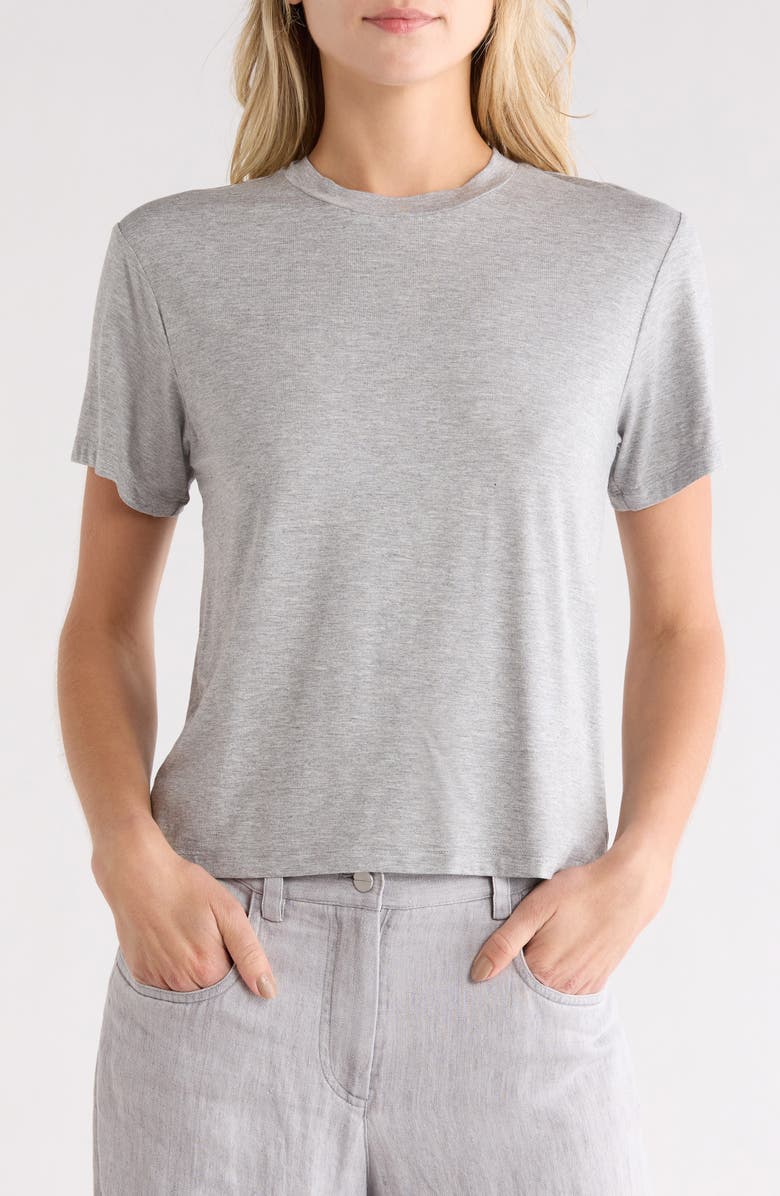 TWP His Crewneck T-Shirt, Main, color, Medium Heather Grey