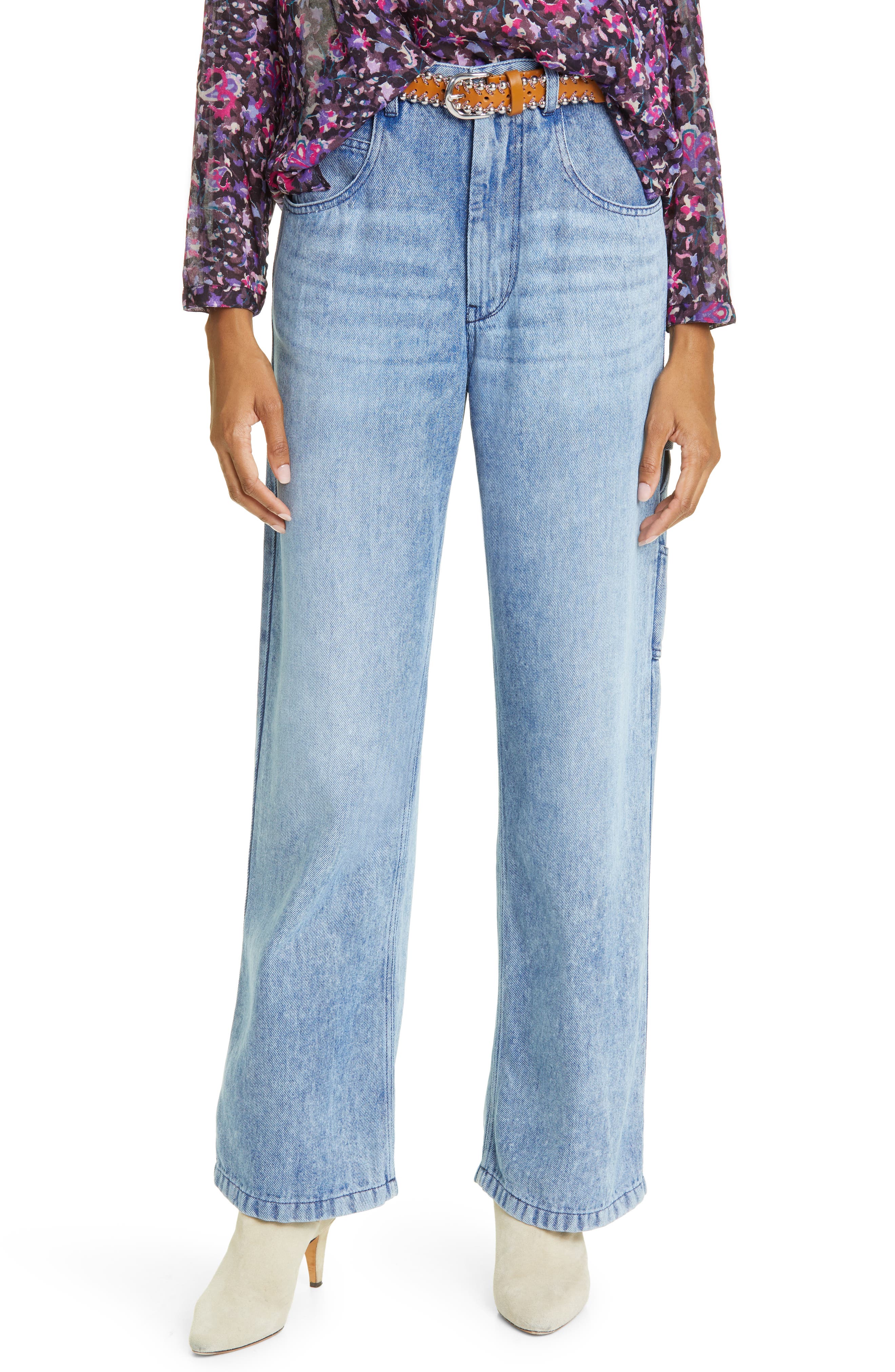 Isabel Marant Étoile Bymara High Waist Straight Leg Jeans