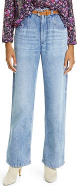 Isabel Marant Étoile Bymara High Waist Straight Leg Jeans