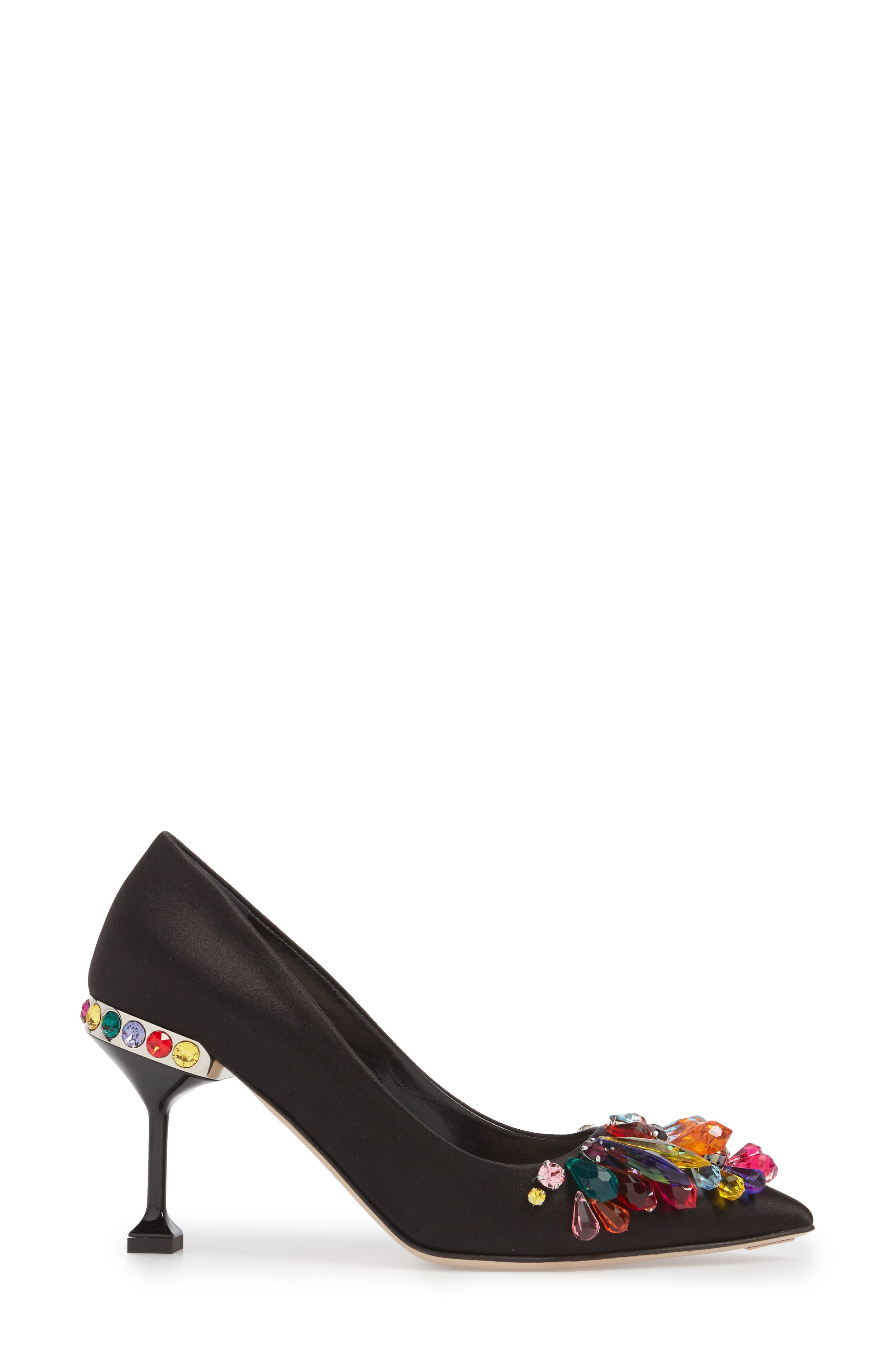 Miu Miu Crystal Embellished Pump, Alternate, color, 
