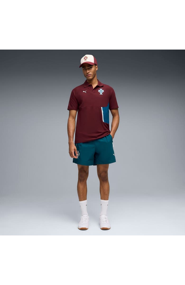 PUMA Men's Puma Maroon Portugal National Team PumaTech Polo, Alternate, color, Maroon