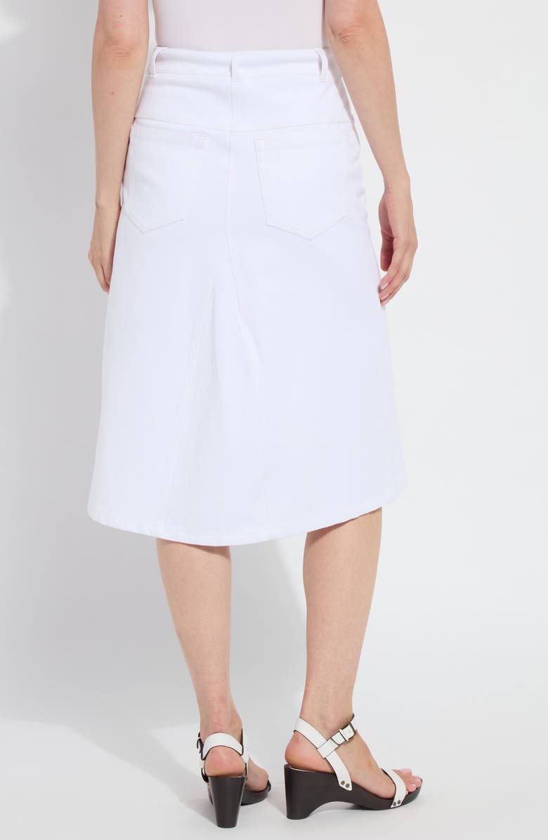 Lysse Ballamy A-Line Denim Skirt, Alternate, color, White