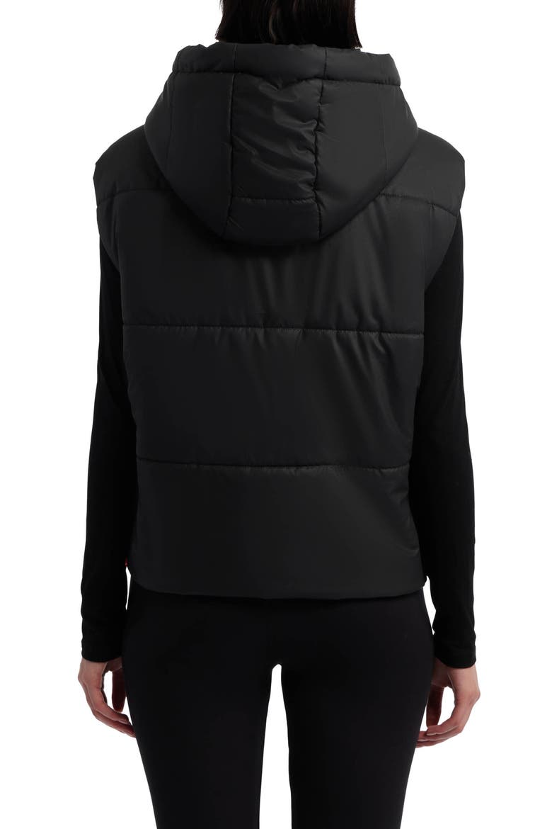 Lindsey Water Repellent Quilted Vest, Alternate, color, BLACK