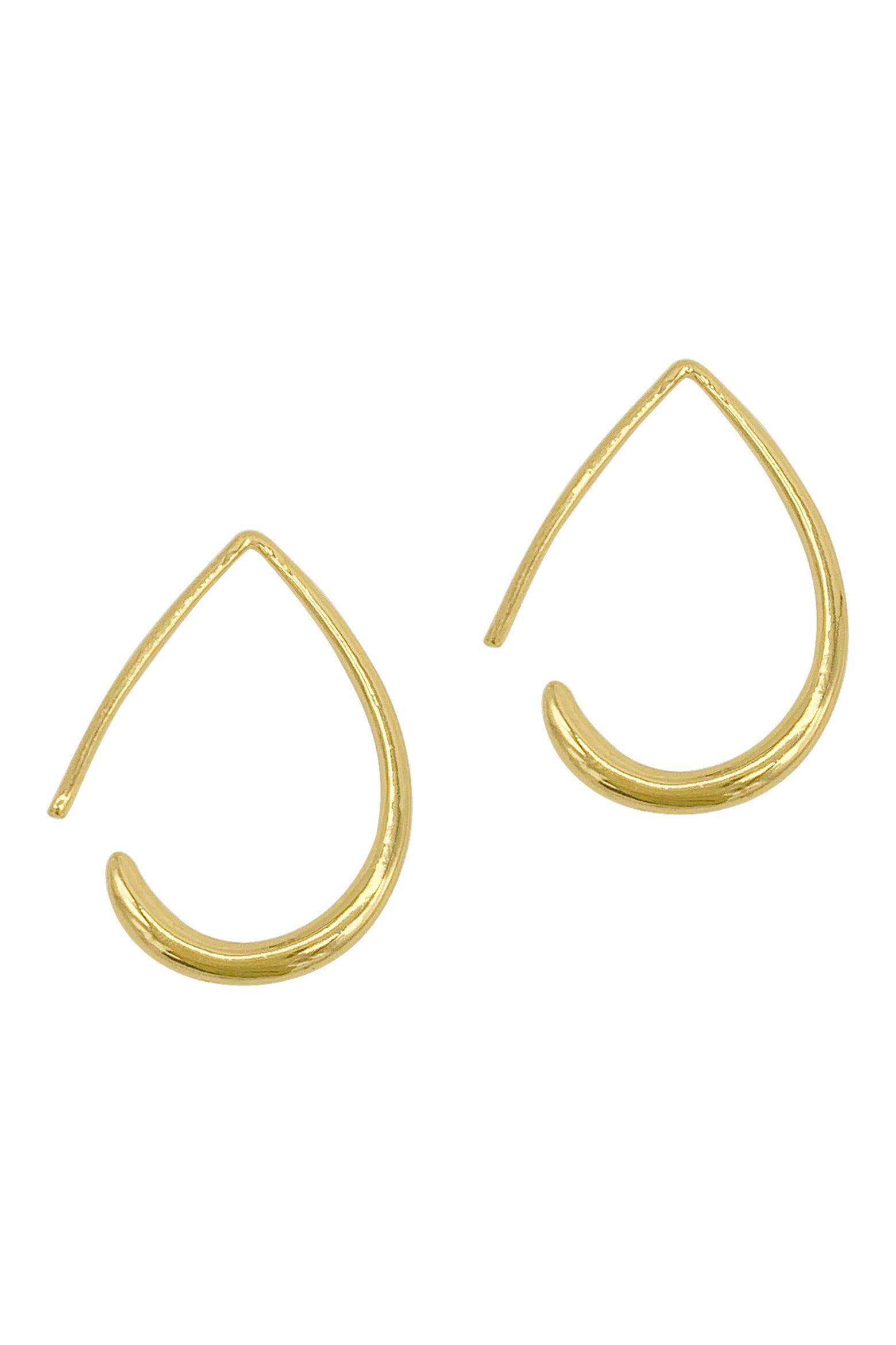 Thread Earring Yellow Adornia 14K Yellow Gold Vermeil Pear Wire Earrings (Women) | Nordstromrack
