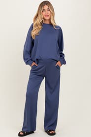PinkBlush Crewneck Pullover Pant Set