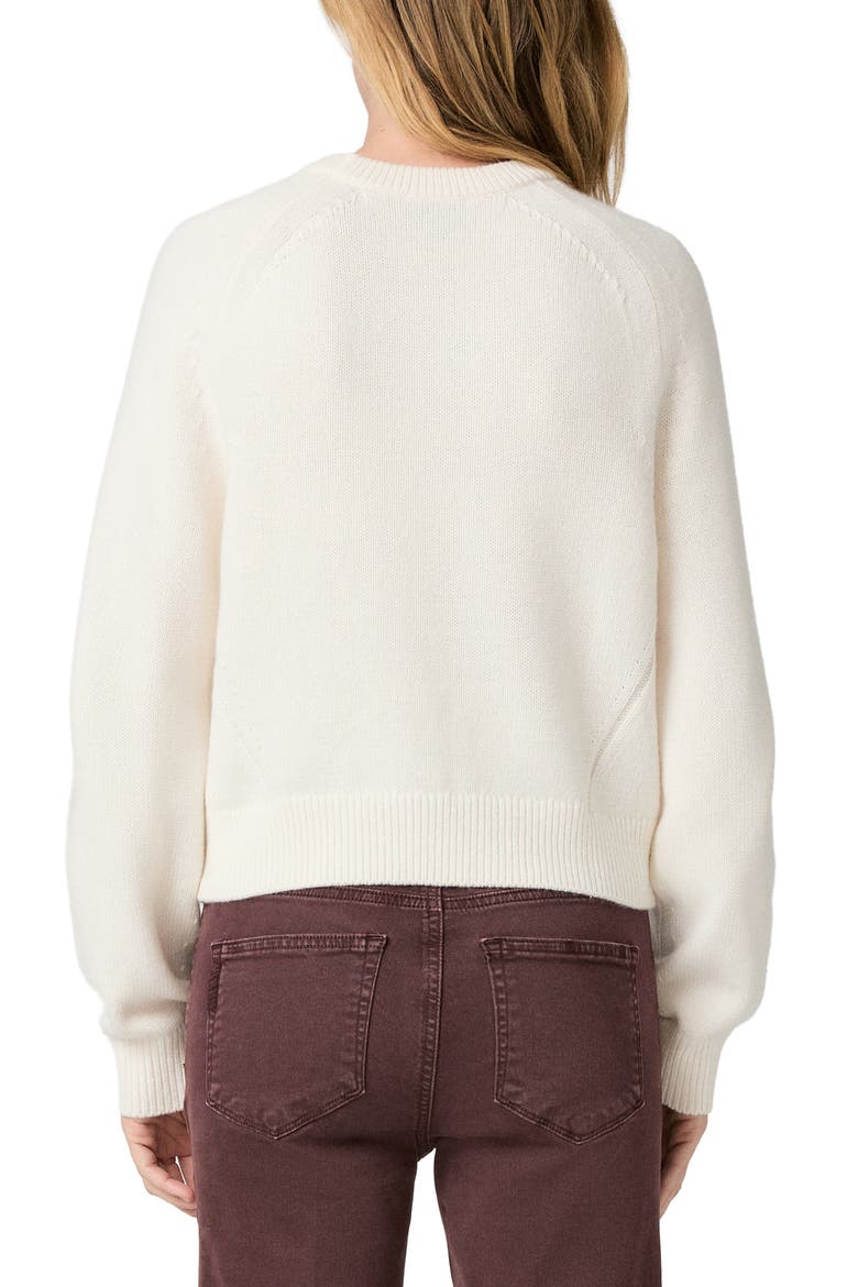 Zaire Merino Wool & Organic Cotton Blend Sweater, Alternate, color, IVORY