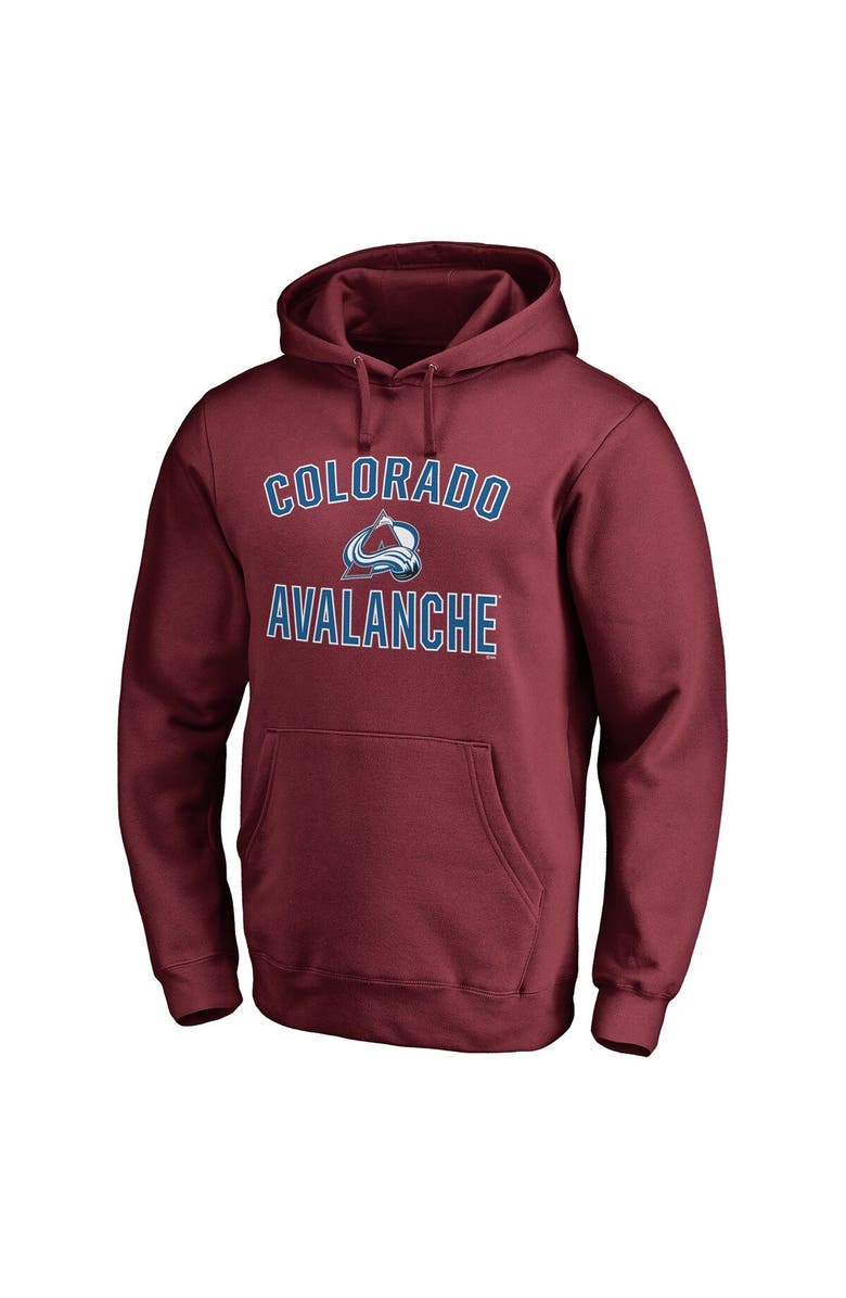 FANATICS Men's Fanatics Branded Burgundy Colorado Avalanche Team Victory Arch Fitted Pullover Hoodie, Alternate, color, 