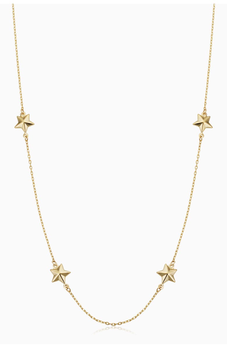 Oradina 14K Yellow Gold Street Star Necklace, Main, color, Yellow Gold