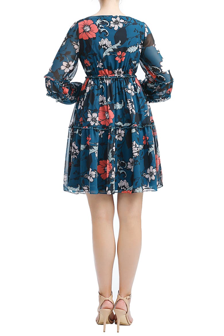 Jupiter Long Sleeve Maternity Babydoll Dress, Alternate, color, MULTICOLORED