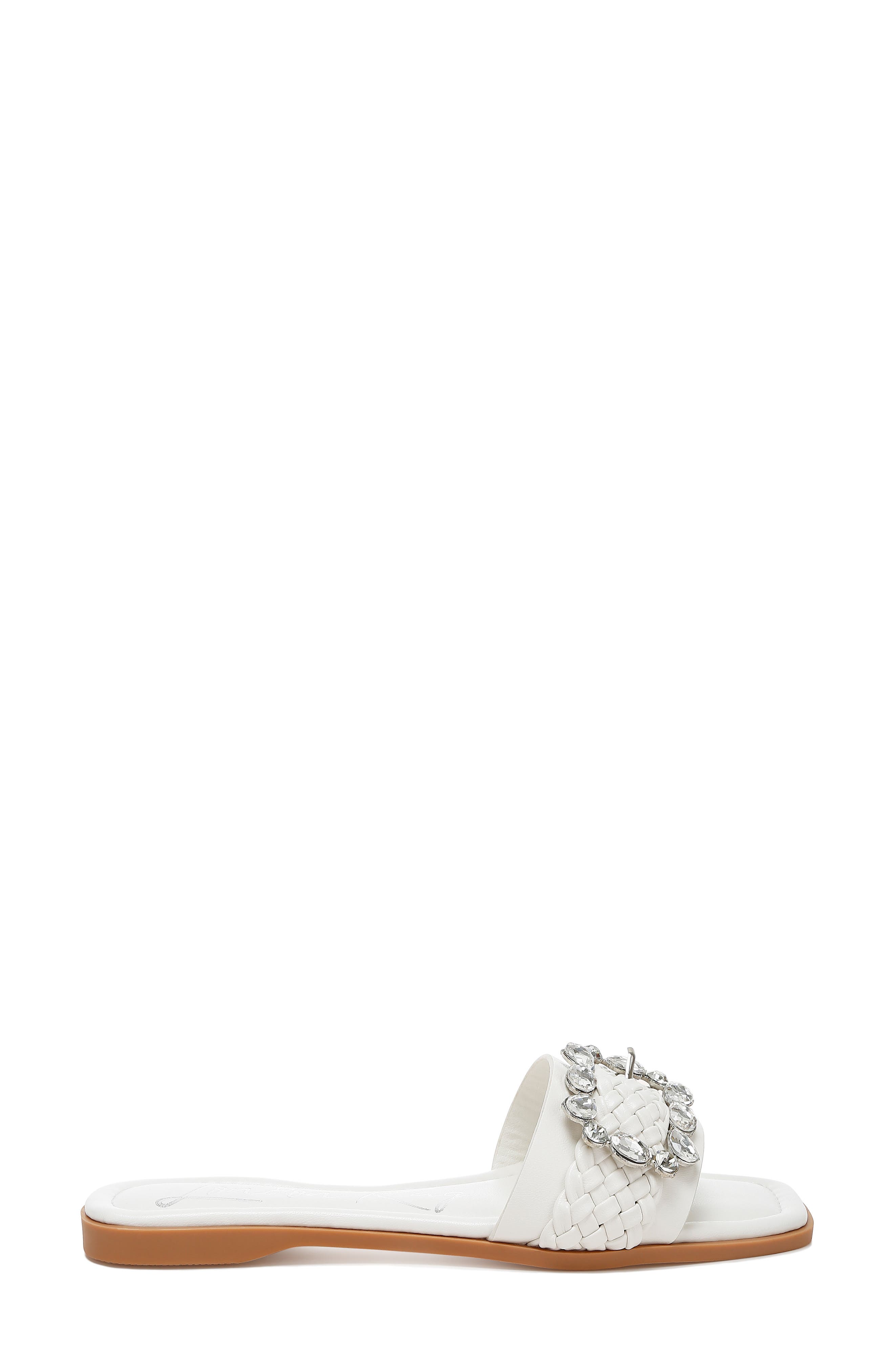 Hazbin Slide Sandal, Alternate, color, WHITE