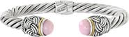 EFFY Sterling Silver & 18K Gold Pink Opal Bracelet