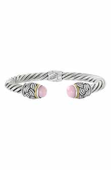EFFY Sterling Silver & 18K Gold Pink Opal Bracelet