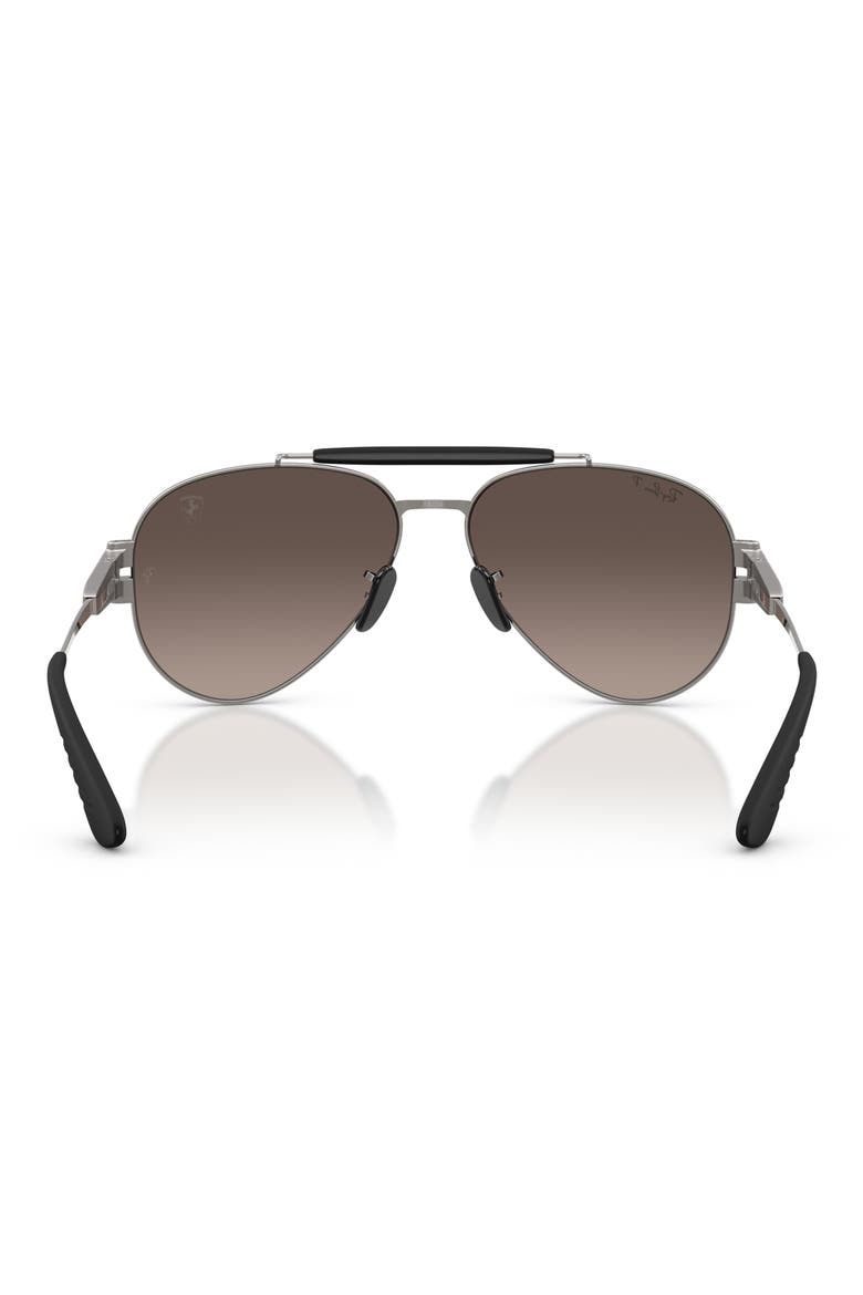 x Ferrari 58mm Polarized Phantos Sunglasses, Alternate, color, GUNMETAL / GREY GRADIENT POLAR