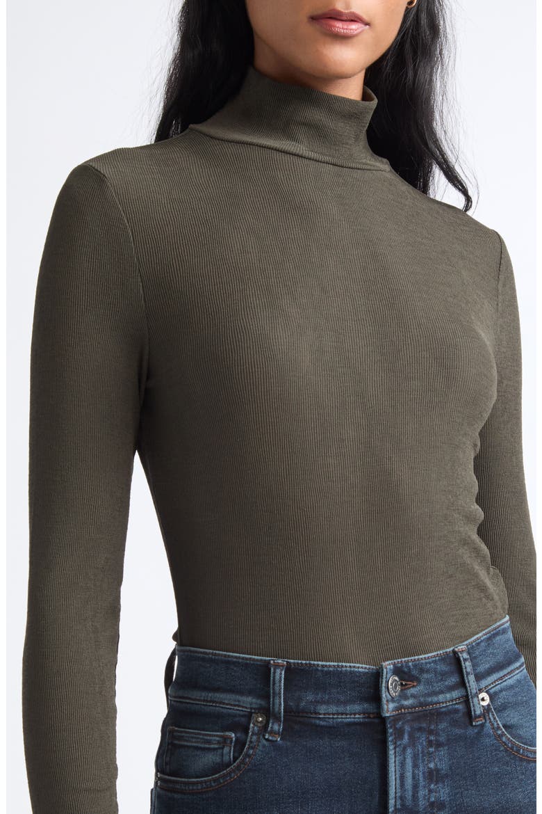 Wyeth Rib Turtleneck, Alternate, color, GREEN SHADOW