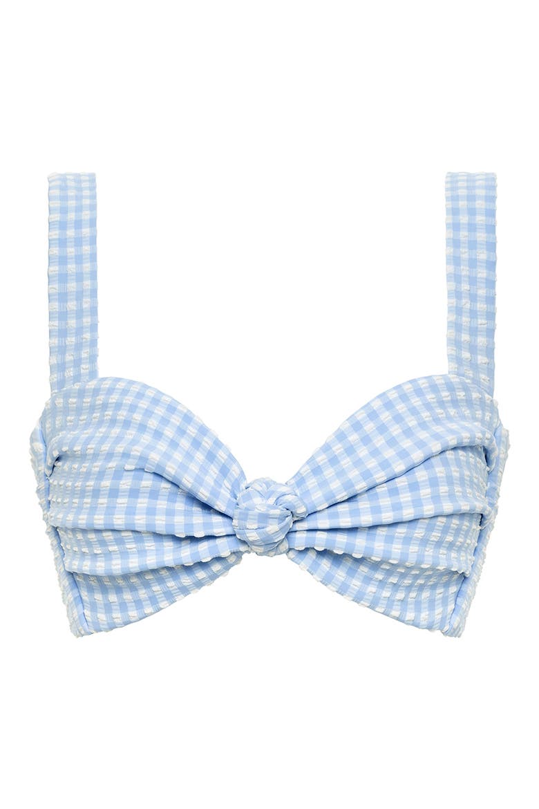Hayden Bikini Top, Alternate, color, PERIWINKLE MICRO GINGHAM