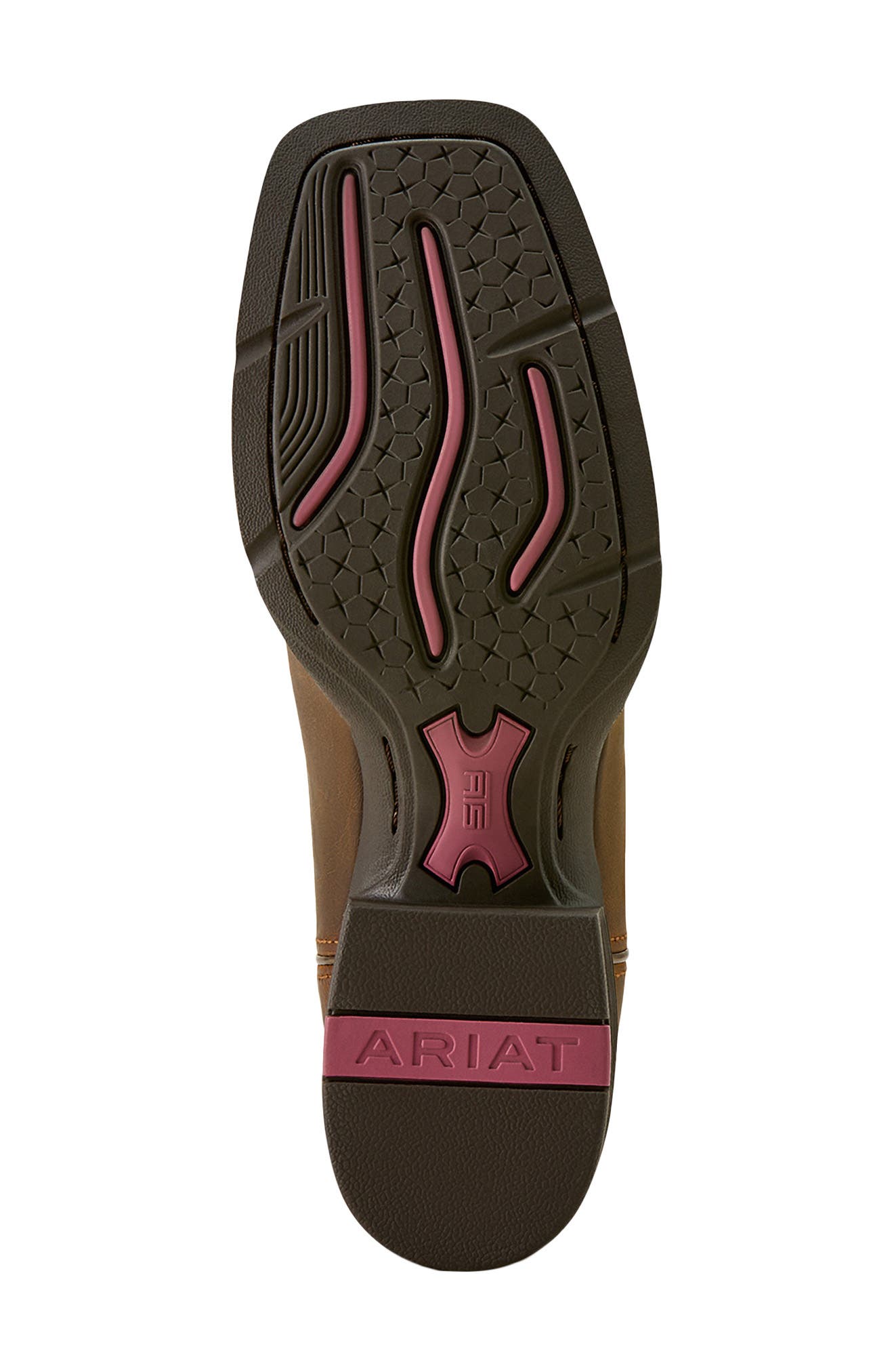 Ariat Round Up StretchFit<sup>™</sup> Wide Square Toe Western Boot, Alternate, color, Sassy Brown
