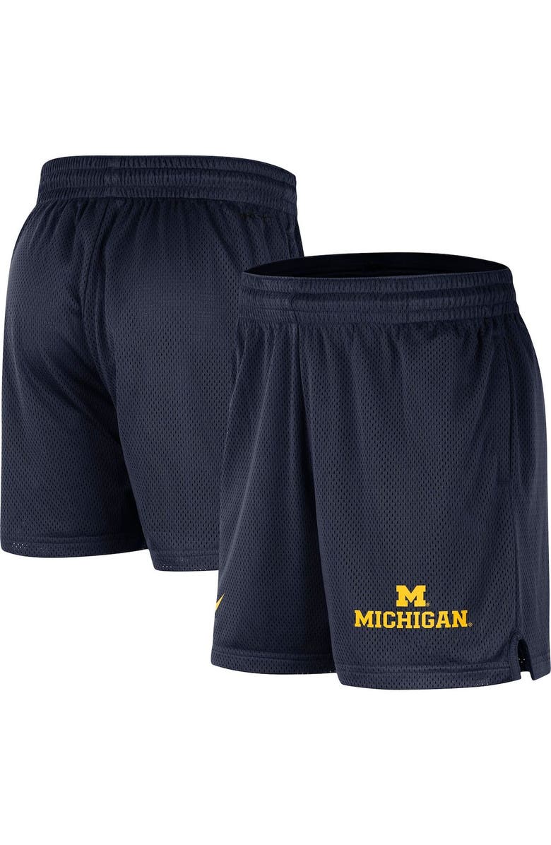 Nike Men's Nike Navy Michigan Wolverines Mesh Performance Shorts, Alternate, color,