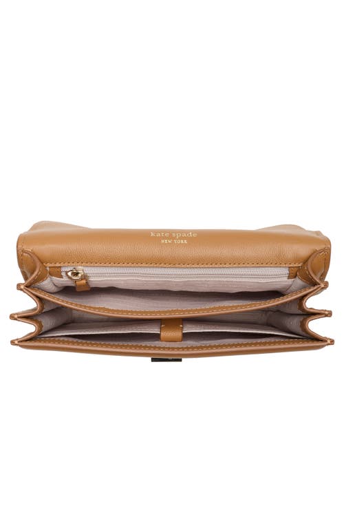 Kate Spade New York Locket Small Grain Leather Shoulder Bag In Brown