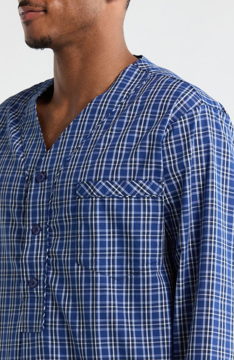 Majestic International Sunset Blues Cotton Blend Nightshirt, Alternate, color, Cobalt