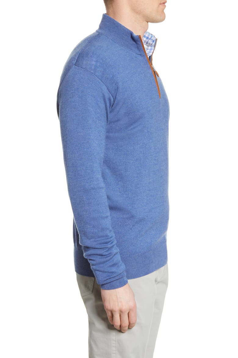 Crown Regular Fit Quarter Zip Pullover, Alternate, color, SAILOR BLUE