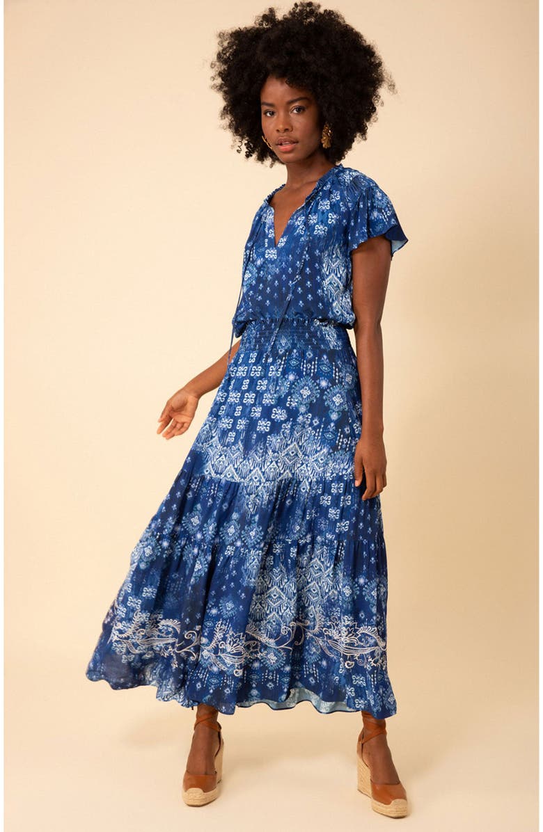 Hale Bob Catalina Tiered Maxi Skirt, Main, color,
